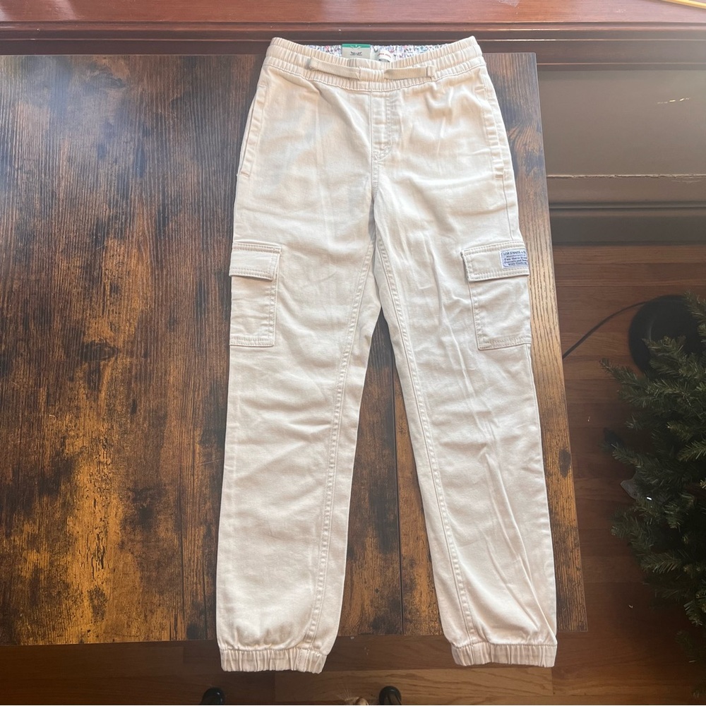 Levi's Youth Cargo Jogger Pants Beige